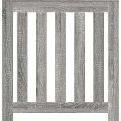 Huishoudaccessoires*vidaXL Radiatorombouw 78x20x82 cm bewerkt hout eikenkleur Grijs sonoma