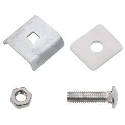 Tuinafscheidingen*vidaXL Rastermatverbinding 25 sets antraciet Zilver