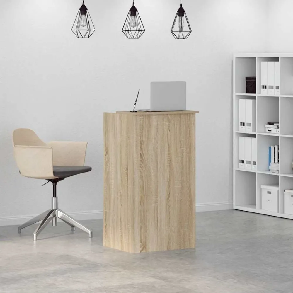 Receptiebalie 55x50x103,5 cm Bewerkt Hout>vidaXL New