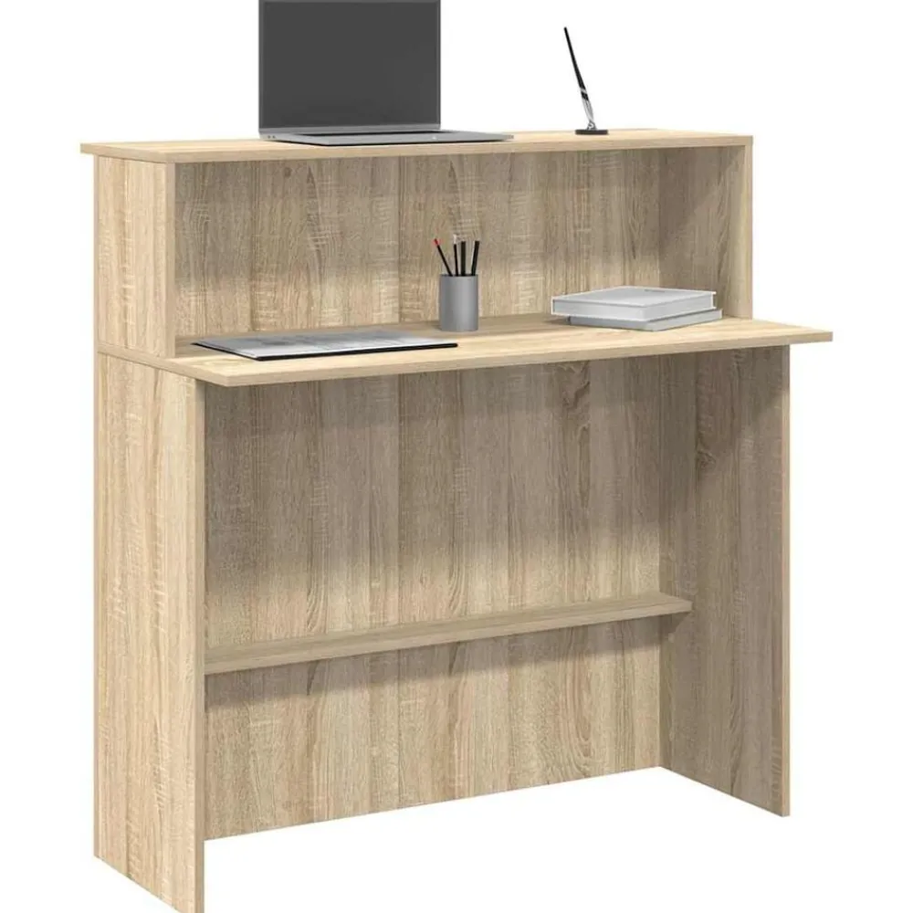 Receptiebalie 100x50x103,5 cm Bewerkt Hout>vidaXL Clearance