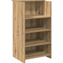 Kantoormeubelen*vidaXL Receptiebalie 55x50x103,5 cm bewerkt hout artisanaal eikenkleur artisanaal eikenkleurig