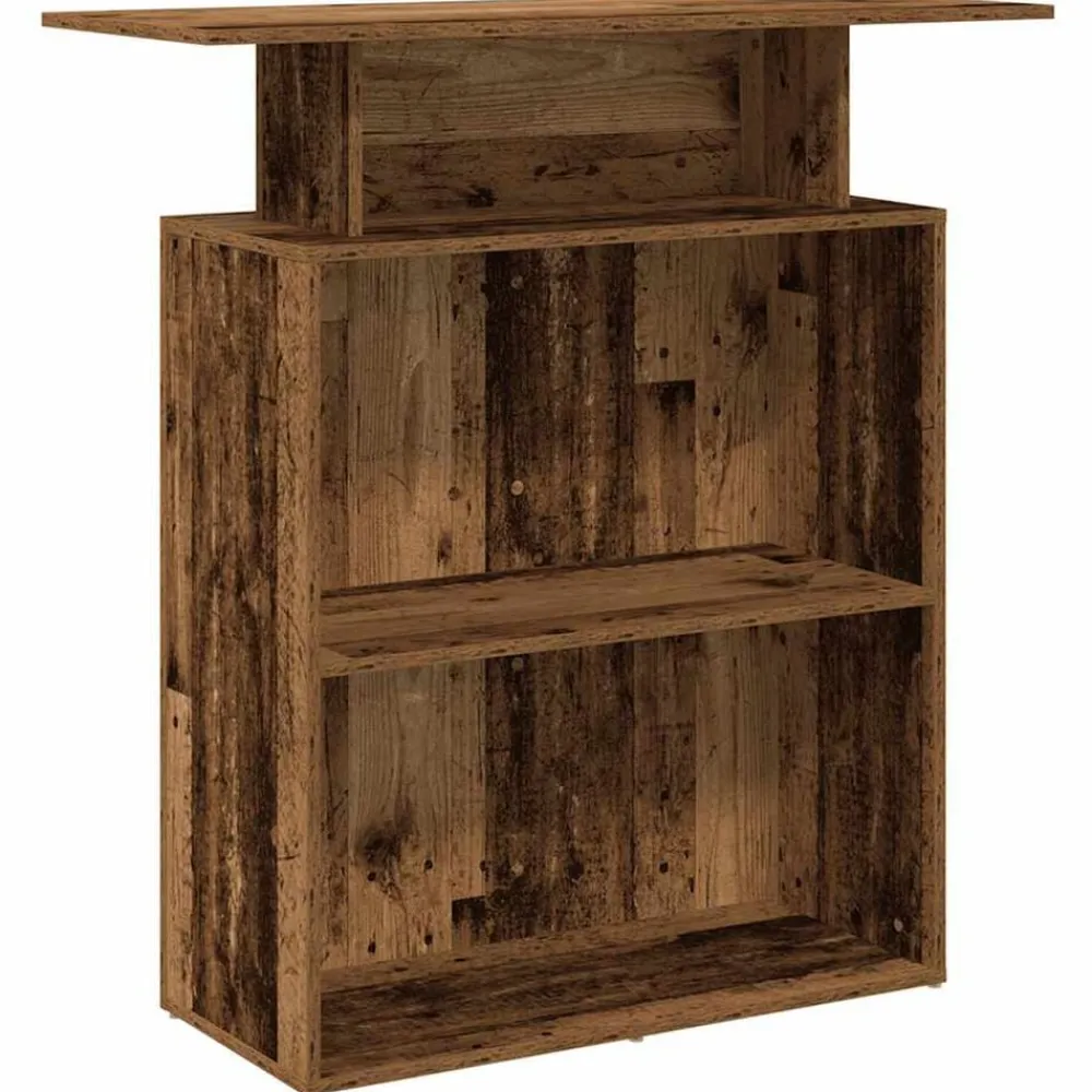 Receptiebalie 100x40x104 cm bewerkt hout kleurig>vidaXL Clearance