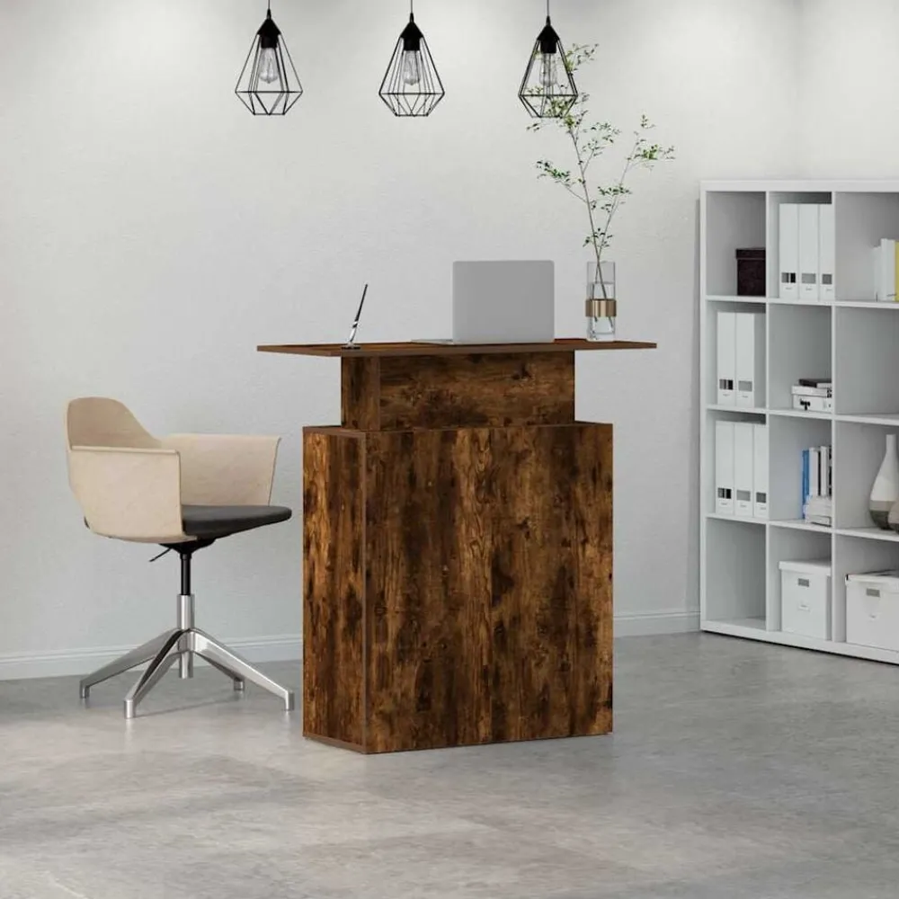 Receptiebalie 100x40x104 cm bewerkt hout kleurig>vidaXL Outlet