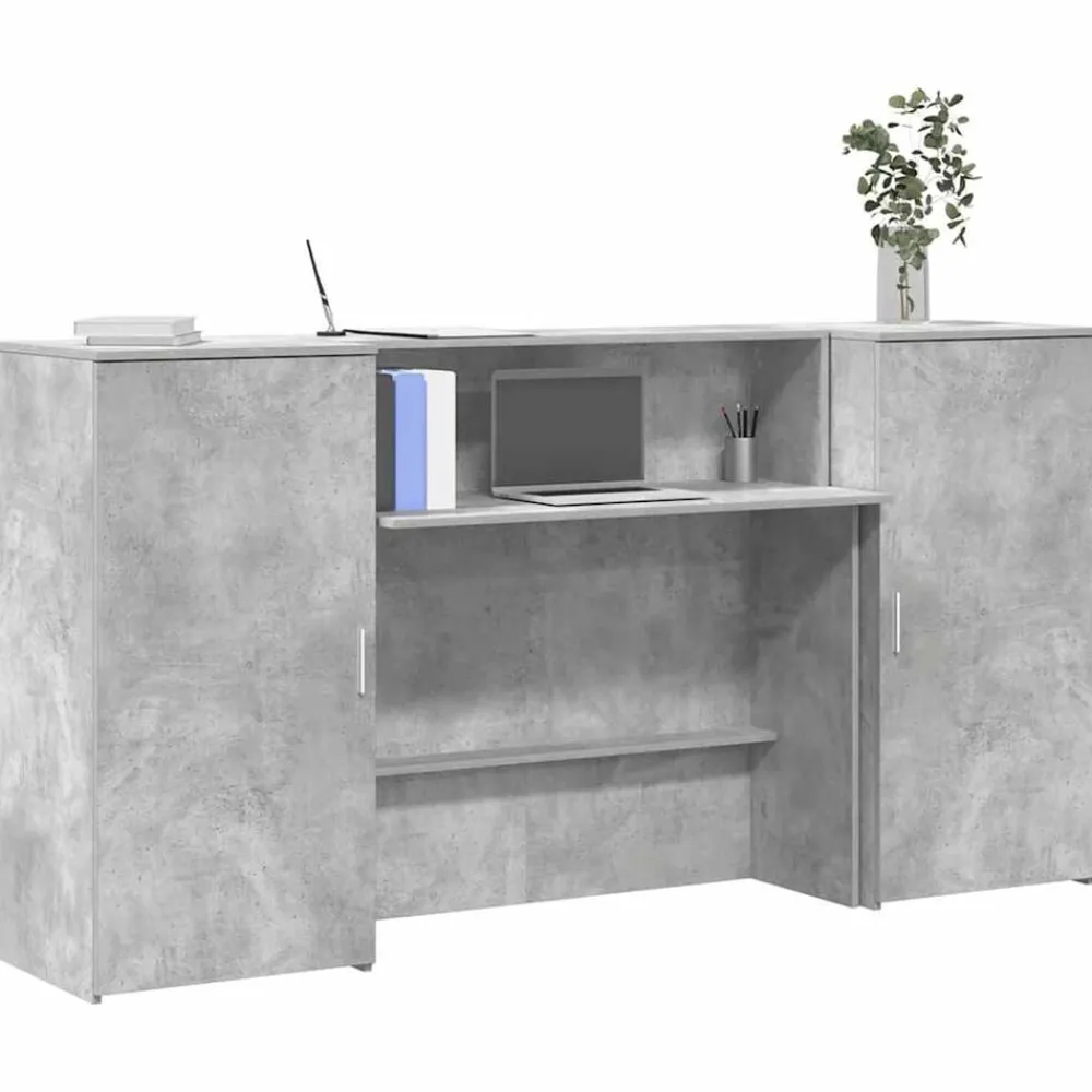 Receptiebalie 200x50x103,5 cm bewerkt hout>vidaXL Online