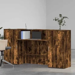 Receptiebalie 200x50x103,5 cm bewerkt hout kleurig><noscript><img width=