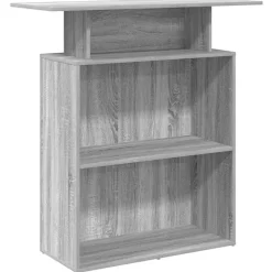 Receptiebalie 100x40x104 cm bewerkt hout eiken>vidaXL New