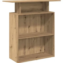Receptiebalie 100x40x104 cm bewerkt hout artisanaal eikenkleur>vidaXL Clearance