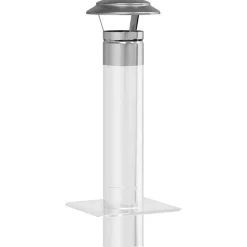Houtkachel- & Haardaccessoires*vidaXL Regenbescherming voor Schoorsteen Zilver 20 x 20 x 18 cm