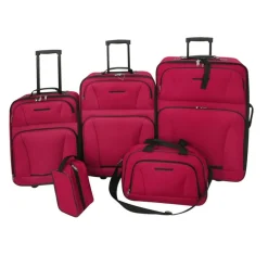 Bagage & Tassen*vidaXL Reisbagage set 5-delig Rood