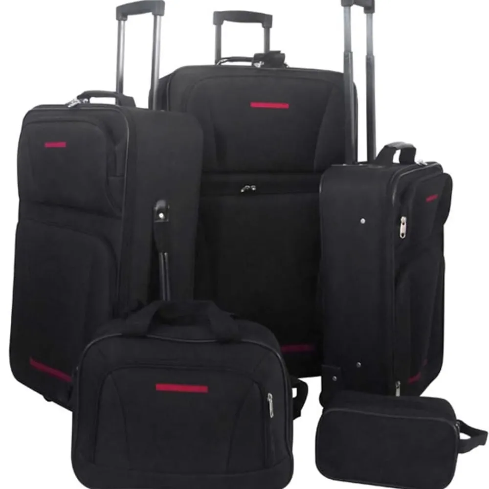 Bagage & Tassen*vidaXL Reisbagage set 5-delig Zwart