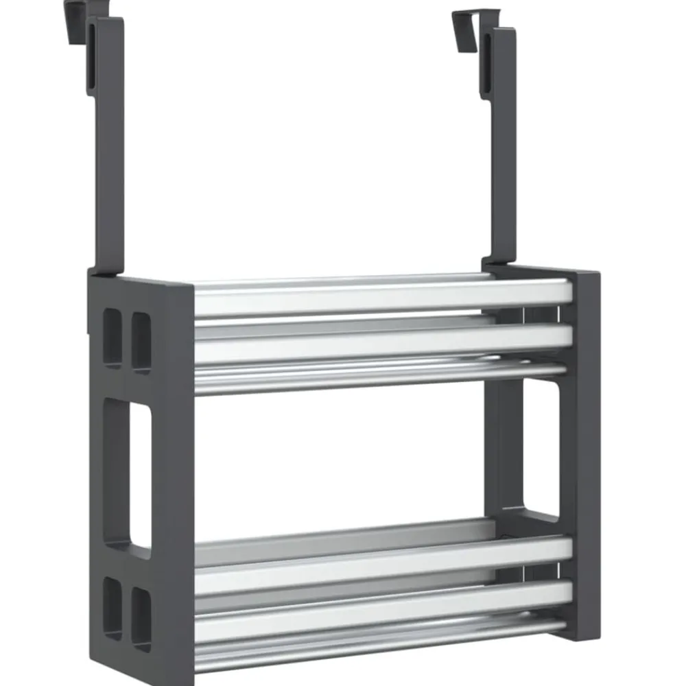 Rek voor onder de gootsteen 34x12x26 cm aluminium>vidaXL Best