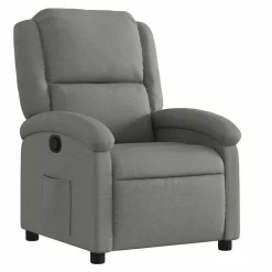 Relaxfauteuil Donkergrijze Stof>vidaXL Discount
