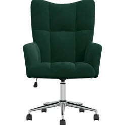 Relaxstoel fluweel donkergoen><noscript><img width=