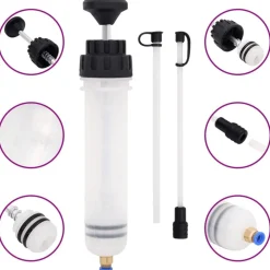 Gereedschap*vidaXL Remontluchter 0,2 L wit en zwart