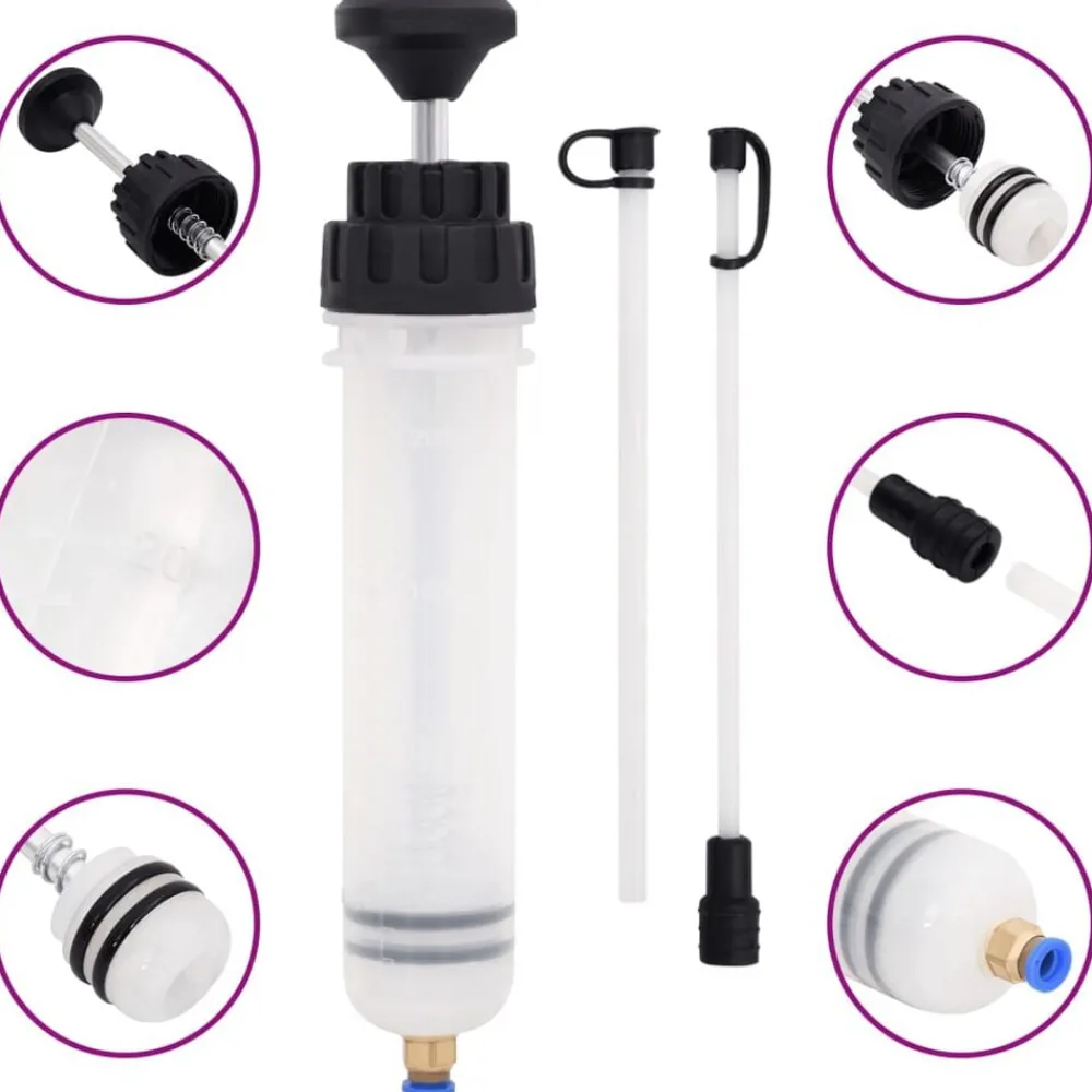 Gereedschap*vidaXL Remontluchter 0,2 L wit en zwart