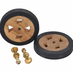 Accessoires Voor Tuinmeubelen*vidaXL Reservewieltjes voor ligbed 2 st massief teakhout