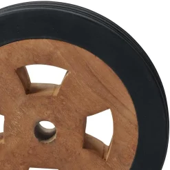 Accessoires Voor Tuinmeubelen*vidaXL Reservewieltjes voor ligbed 2 st massief teakhout