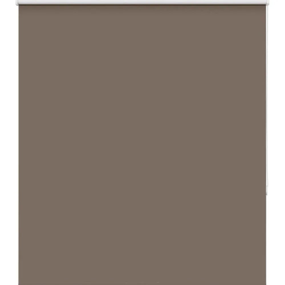 Rolgordijn verduisterend koffie 130x130 cm stofbreedte 126,6 cm>vidaXL