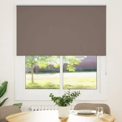 Rolgordijn verduisterend koffie 130x130 cm stofbreedte 126,6 cm>vidaXL