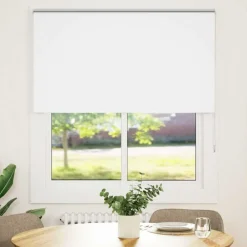 Woon- & Tuinaccessoires*vidaXL Rolgordijn verduisterend 130x175 cm stofbreedte 126,6 cm Wit
