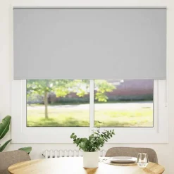 Woon- & Tuinaccessoires*vidaXL Rolgordijn verduisterend 155x175 cm stofbreedte 151,6 cm Lichtgrijs