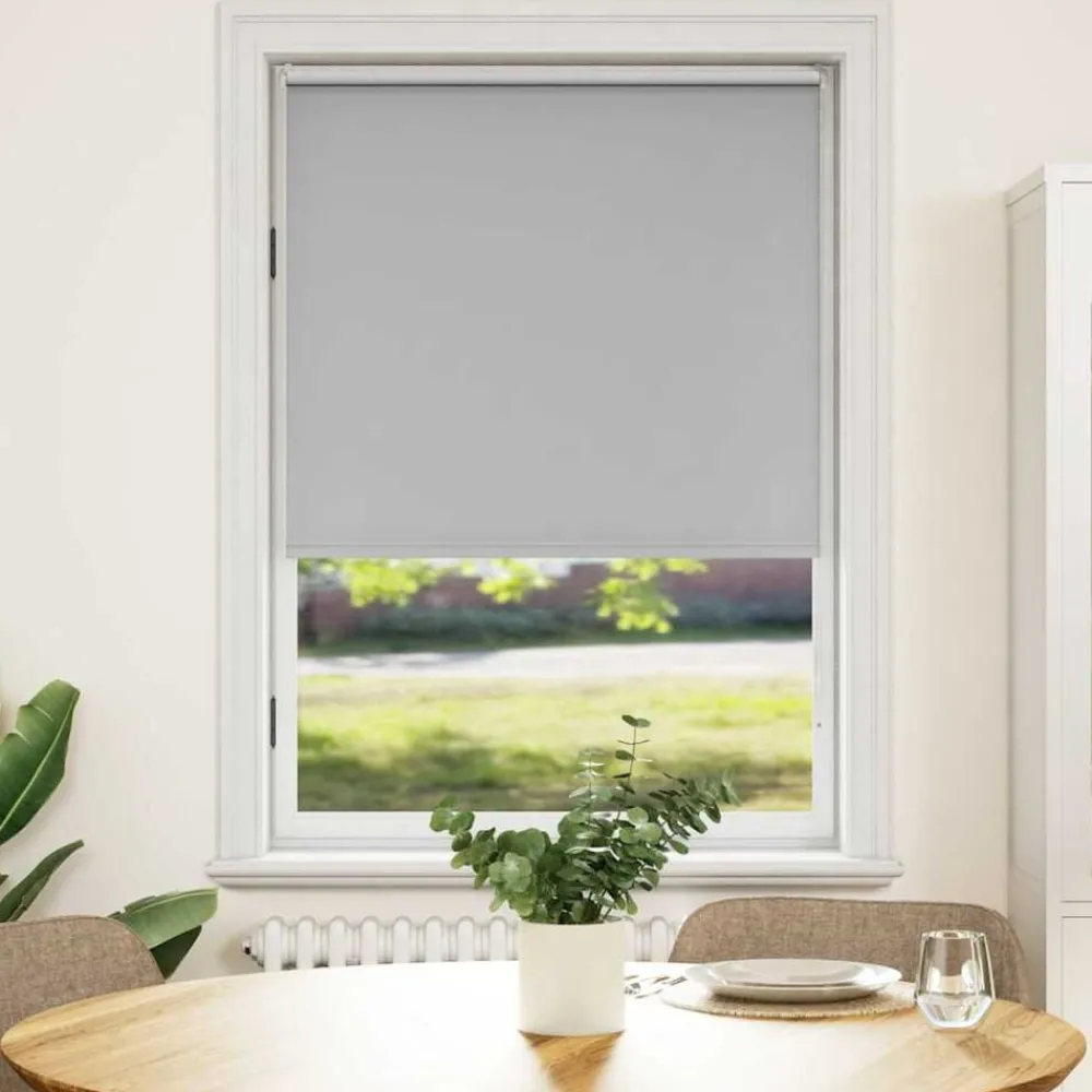 Woon- & Tuinaccessoires*vidaXL Rolgordijn verduisterend 84,4 x 175 cm stofbreedte 80 cm Grijs