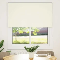 Woon- & Tuinaccessoires*vidaXL Rolgordijn verduisterend 125x150 cm stofbreedte 121,6 cm Gebroken wit