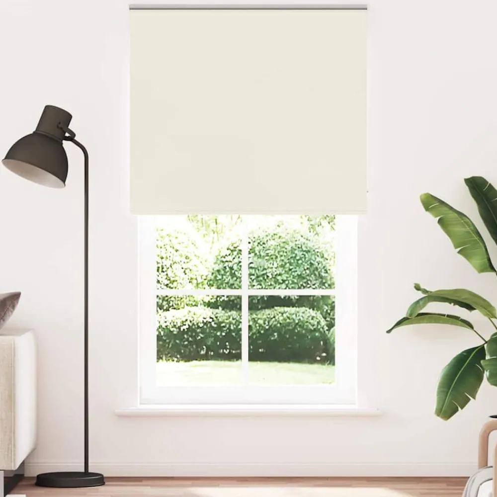 Woon- & Tuinaccessoires*vidaXL Rolgordijn verduisterend 135x210 cm stofbreedte 131,6 cm Gebroken wit