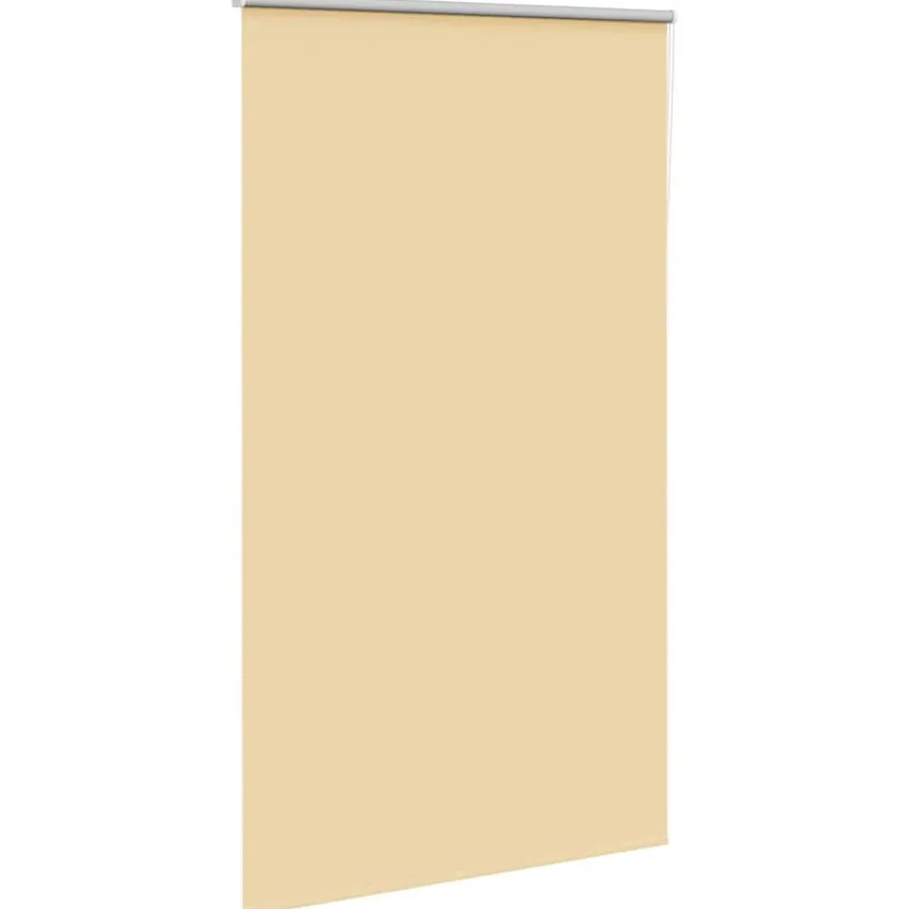 Woon- & Tuinaccessoires*vidaXL Rolgordijn verduisterend 125x230 cm stofbreedte 121,6 cm Beige
