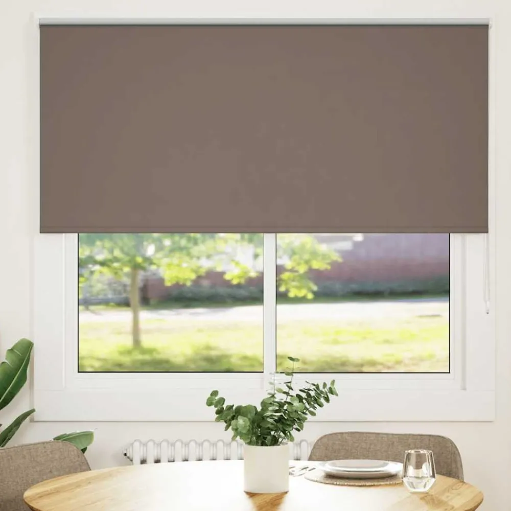 Rolgordijn verduisterend koffie 150x130 cm stofbreedte 146,6 cm>vidaXL Outlet