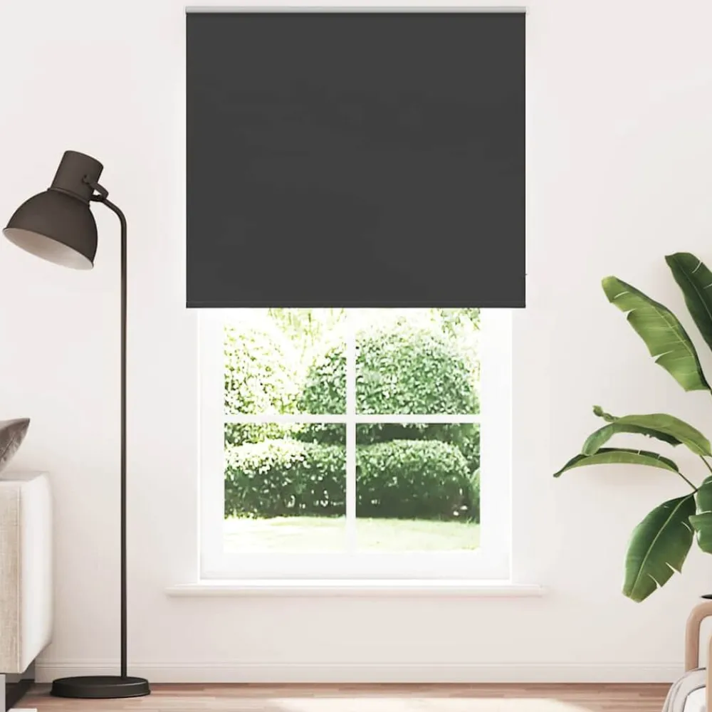 Woon- & Tuinaccessoires*vidaXL Rolgordijn verduisterend 125x230 cm stofbreedte 121,6 cm Zwart