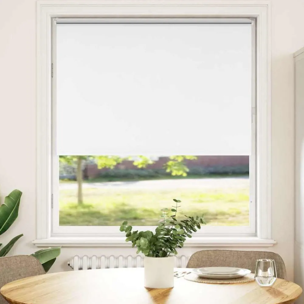 Woon- & Tuinaccessoires*vidaXL Rolgordijn verduisterend 115x175 cm stofbreedte 110,7 cm Wit