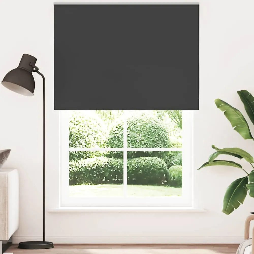 Woon- & Tuinaccessoires*vidaXL Rolgordijn verduisterend 160x230 cm stofbreedte 156,6 cm Zwart