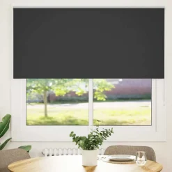 Woon- & Tuinaccessoires*vidaXL Rolgordijn verduisterend 145x130 cm stofbreedte 141,6 cm Zwart