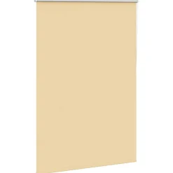 Woon- & Tuinaccessoires*vidaXL Rolgordijn verduisterend 105x130 cm stofbreedte 100,7 cm Beige