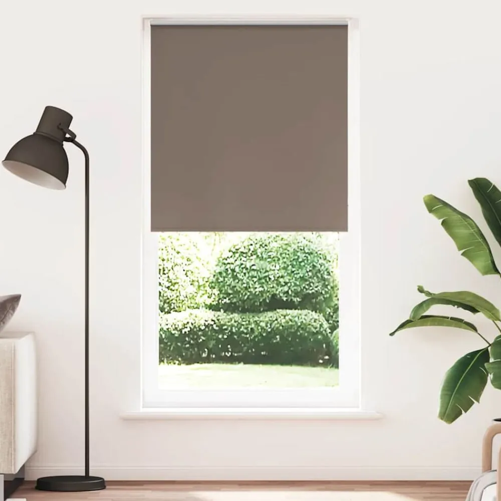 Woon- & Tuinaccessoires*vidaXL Rolgordijn verduisterend koffie 115x230 cm stofbreedte 110,7 cm Koffiebruin