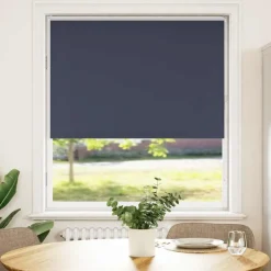 Rolgordijn verduisterend 115x175 cm stofbreedte 110,7 cm blauw>vidaXL New