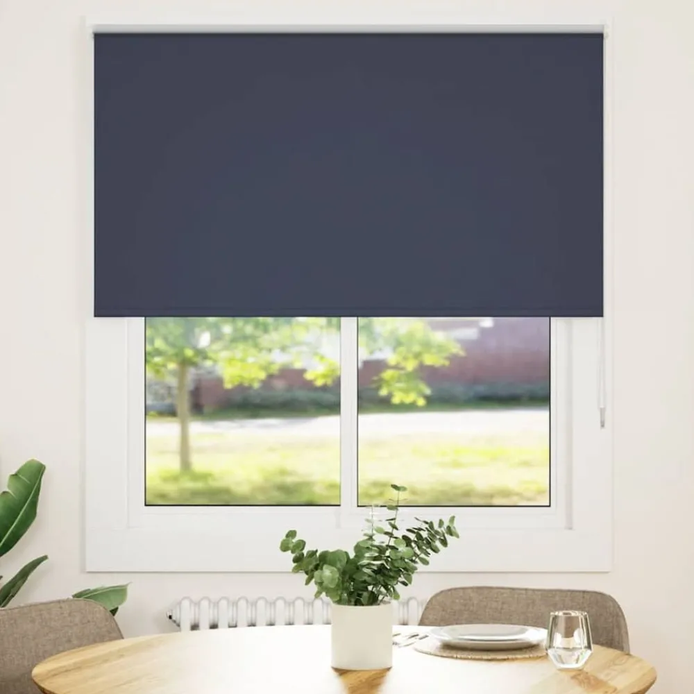 Woon- & Tuinaccessoires*vidaXL Rolgordijn verduisterend 120x175 cm stofbreedte 116,6 cm blauw Zeeblauw
