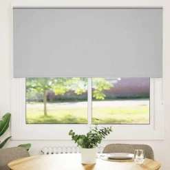 Woon- & Tuinaccessoires*vidaXL Rolgordijn verduisterend 160x150 cm stofbreedte 156,6 cm Lichtgrijs