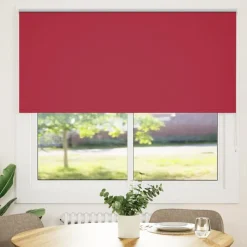 Woon- & Tuinaccessoires*vidaXL Rolgordijn verduisterend 150x150 cm stofbreedte 146,6 cm grijs Rood