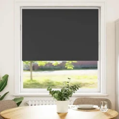 Woon- & Tuinaccessoires*vidaXL Rolgordijn verduisterend 115x130 cm stofbreedte 110,7 cm Zwart