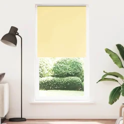 Woon- & Tuinaccessoires*vidaXL Rolgordijn verduisterend 115x210 cm stofbreedte 110,7 cm Geel