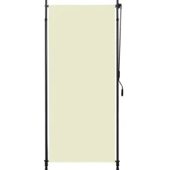 Tuin & Gazon*vidaXL Rolgordijn voor buiten 100x270 cm crème Cr&egrave;me