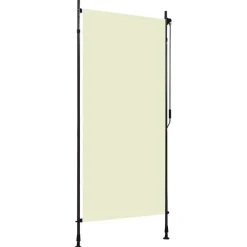 Tuin & Gazon*vidaXL Rolgordijn voor buiten 100x270 cm crème Cr&egrave;me