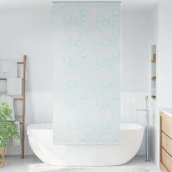 Badkameraccessoires*vidaXL Rolgordijn voor douche 80x240 cm bubbel