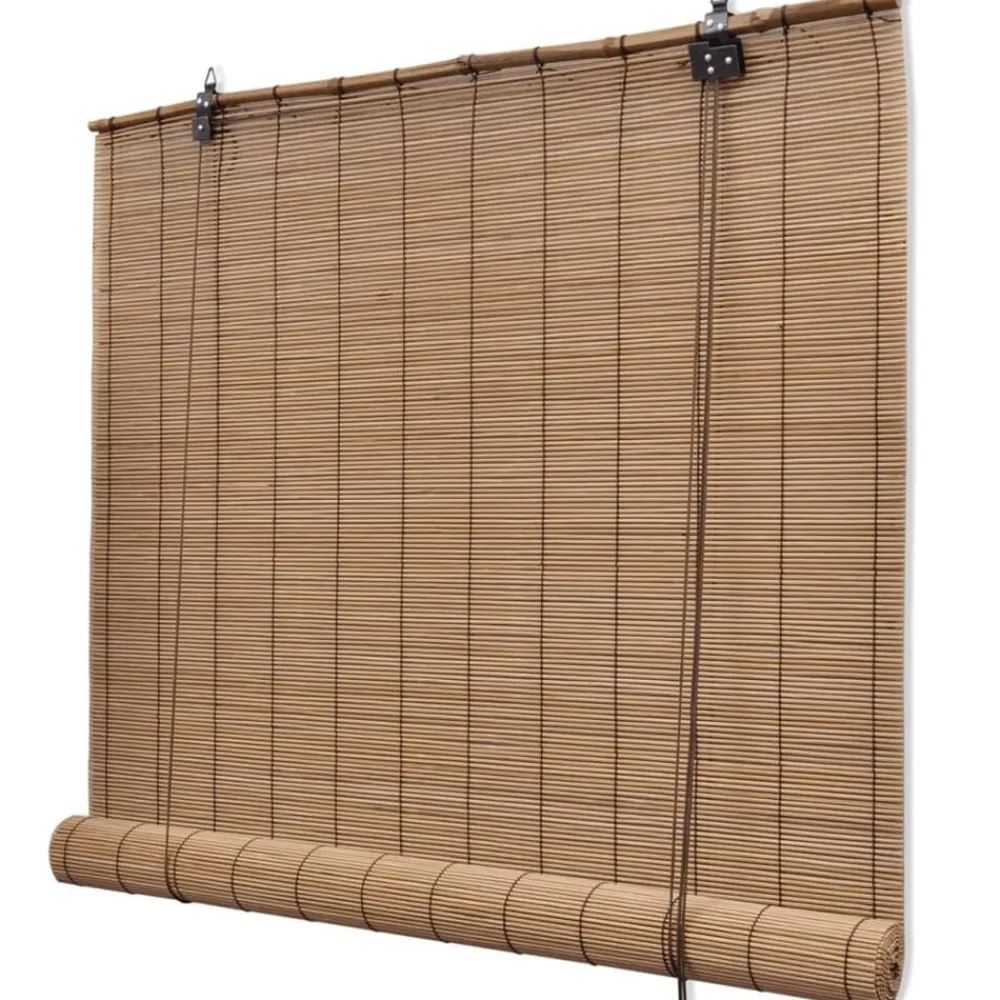 Woon- & Tuinaccessoires*vidaXL Rolgordijn 80x160 cm bamboe Bruin