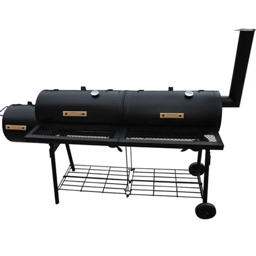 Keuken & Eetkamer*vidaXL Rookbarbecue Nevada XL zwart