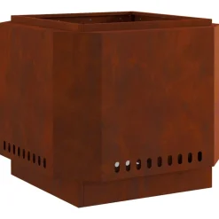 Rookloze Vuurschaal Bruin 58 x 58 x 51 cm Cortenstaal>vidaXL Online