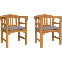 Tuinmeubelen*vidaXL Rozenbank Natuurlijk 68,5 x 46 x 82,5 cm Massief Acaciahout Donkergrijs