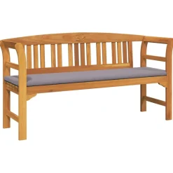 Rozenbank Natuurlijk 157 x 46 x 82,5 cm Massief Acaciahout>vidaXL New